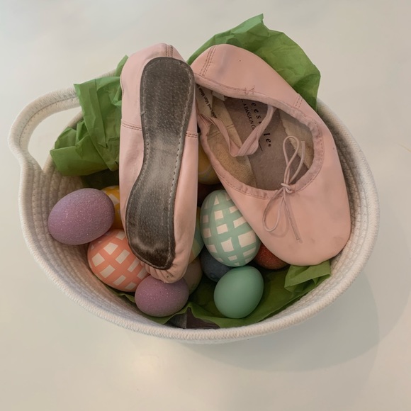 Danskin freestyle ballet flats . Leather sole , ballet pink size 12 - Picture 2 of 5